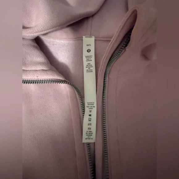 lululemon athletica Light Pink quarter zip hoodie- SEE PHOTOS FOR ALL DETAILS - Picture 3 of 12